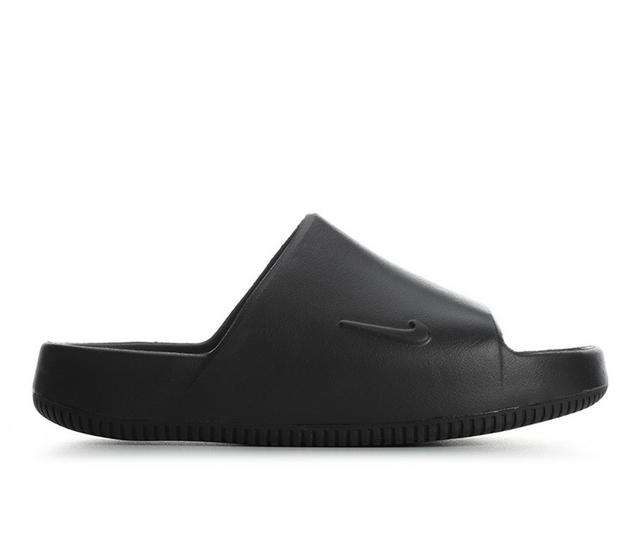 Boys' Nike Big Kid Calm 2.0 Sport Slides in Black color
