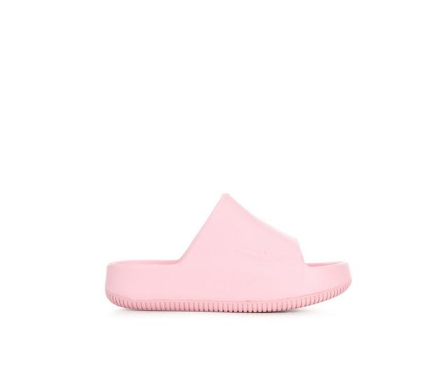 Girls' Nike Big Kid Calm 2.0 Sport Slides in Pink color