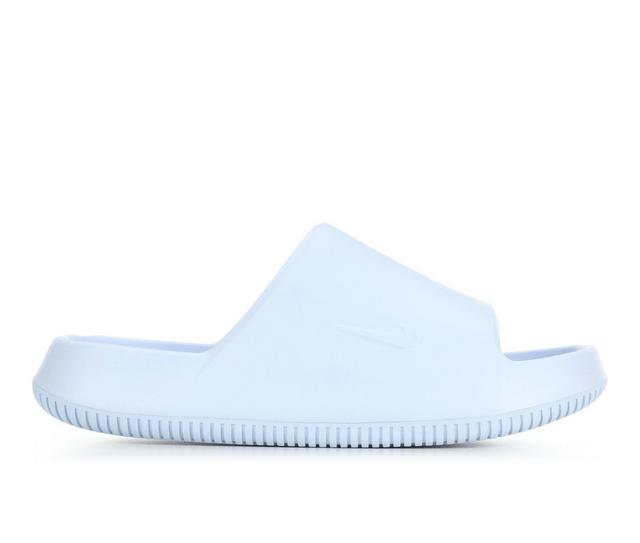 Women's Nike Women's Calm Slide 2.0 Sport Slides in Hydrogen Blue color