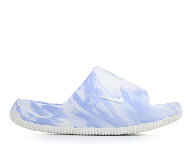 Women's Nike Women's Calm Slide 2.0 Sport Slides in Wht/Gry/Mrb 101 color