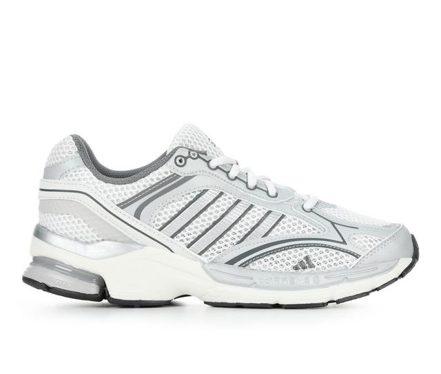 Women's Adidas Spiritain Sneakers in Wht/Silver/Gry color