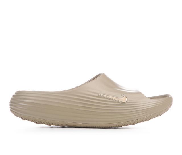 Men's Nike Reaxts Rejuven8 Sport Slides in Khaki color