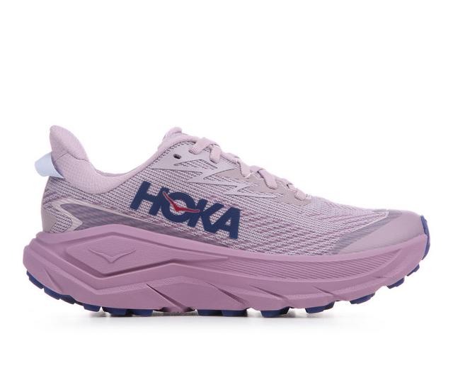 Women's Hoka Challenger 8 GTX Trail Running Shoes in Lilac/Berry color
