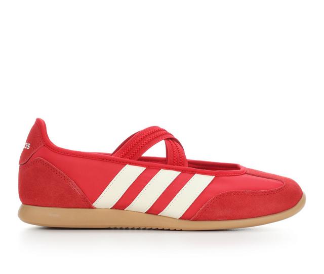 Women's Adidas Barreda Mary Jane Sneakers in Red color