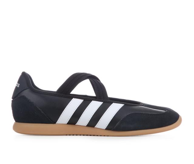 Women's Adidas Barreda Mary Jane Sneakers in Black/White/Gum color