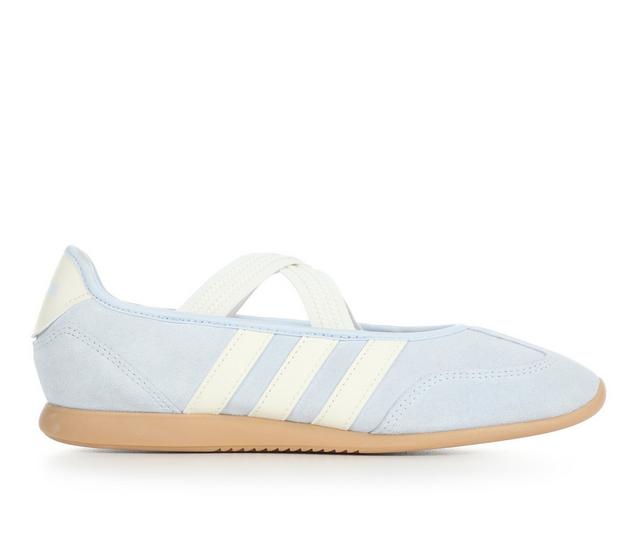 Women's Adidas Barreda Mary Jane Sneakers in Blue/Gum color