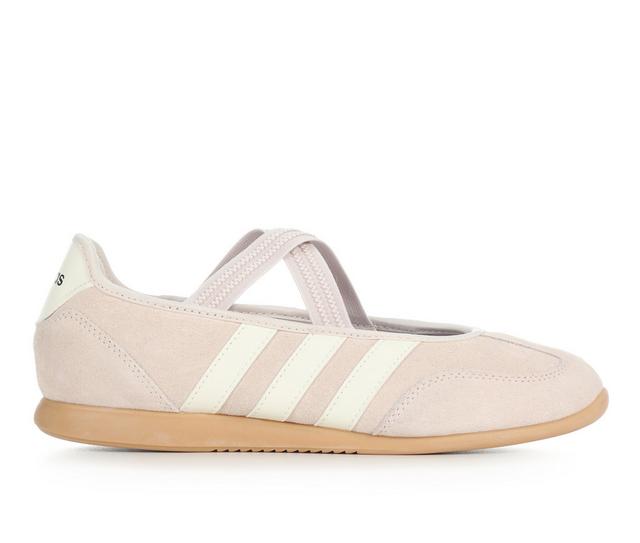 Women's Adidas Barreda Mary Jane Sneakers in Mauve/Gum color