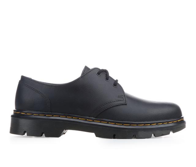 Dr. Martens April 3 Eye Black Athena Leather Oxfords in Black color