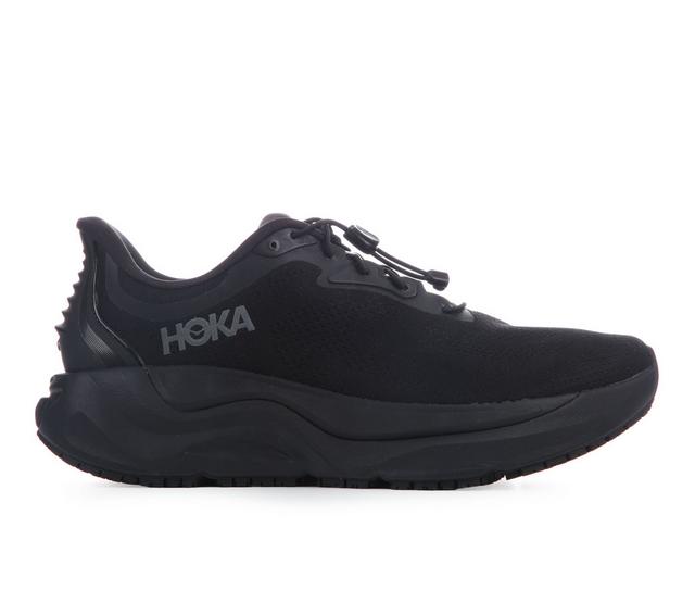 Men's Hoka Arahi 8 SR Work Shoes in Black/Black color