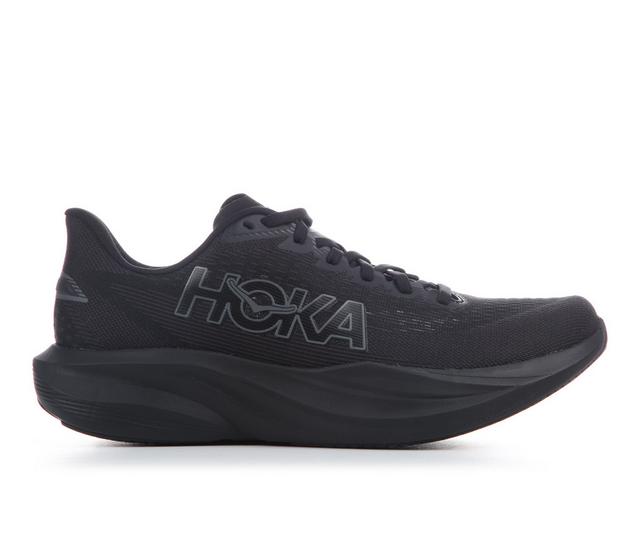 Men's Hoka Mach 7 Running Shoes in Black/Black color