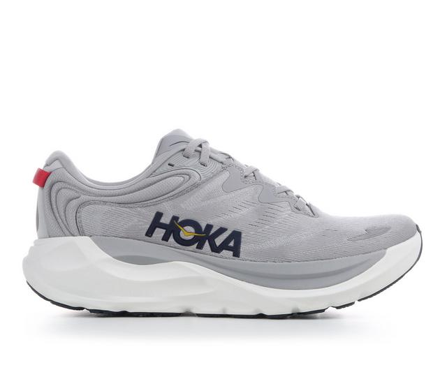 Men's Hoka Gaviota 6 Running Shoes in Grey/Grey color