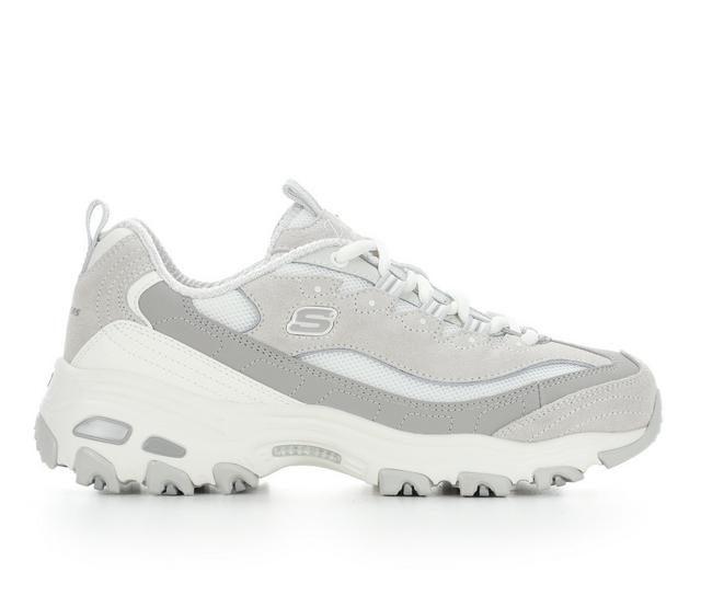 Women's Skechers 150860 Dlites Sneakers in Grey/White color