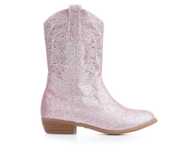 Girls' Nina Little Kid & Big Kid Paulette Cowboy Boots in Pink color