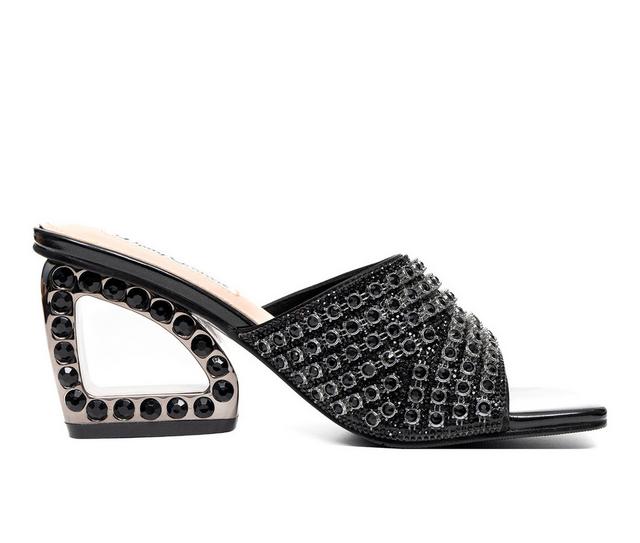 Women's Lady Couture Royal Dress Sandals in Black color