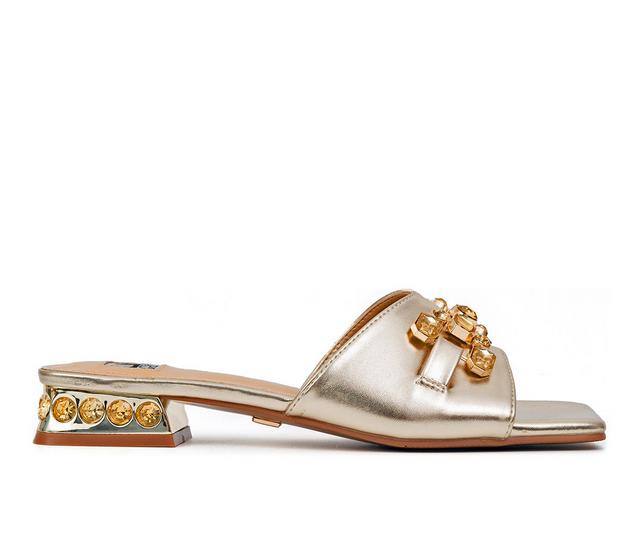 Women's Ninety Union Charm Sandals in Gold color