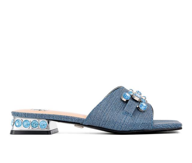 Women's Ninety Union Charm Sandals in Blue Denim color