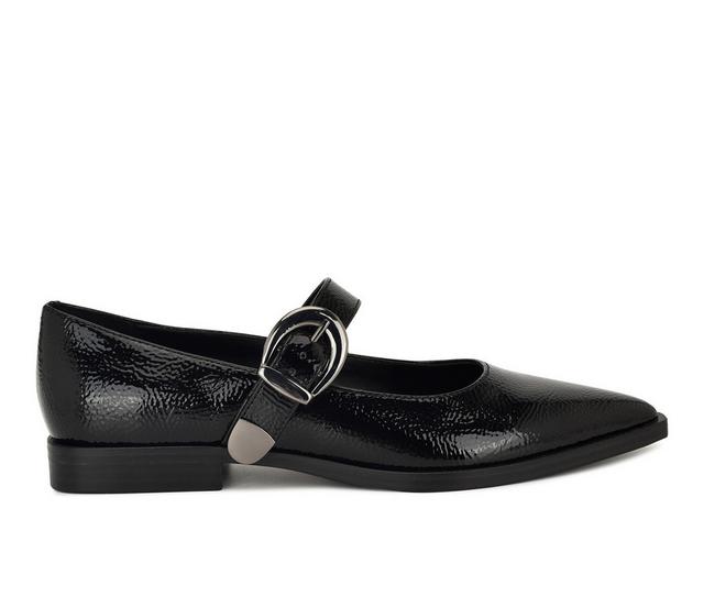 Women's Nine West Katrel Flats in Black color