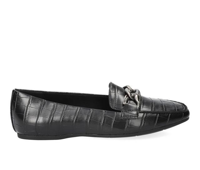 Women's Easy Street Femi Shoes in Black Croco color