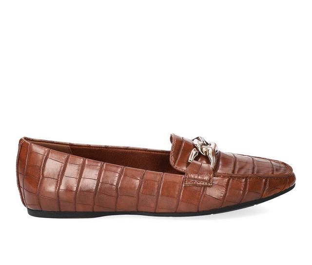 Women's Easy Street Femi Shoes in Tan Croco color