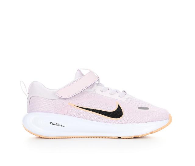 Girls' Nike Little Kid Stellar Ride Running Shoes in Lilac/Blk/Pink color