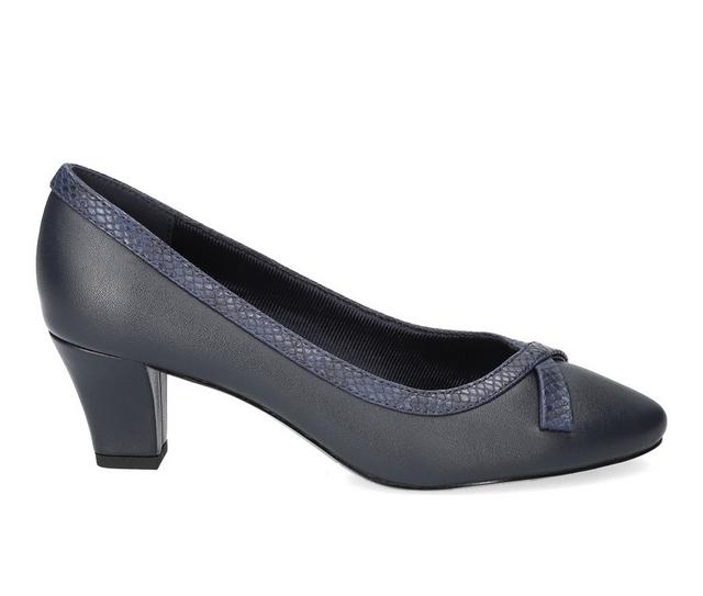 Women's Easy Street Kata Pumps in Navy color
