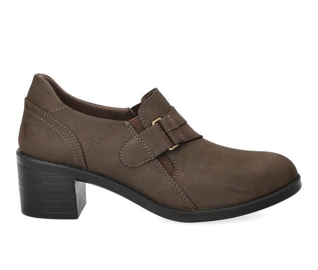 Women's Easy Street Lavelle Heeled Loafers in Smoke Matte color