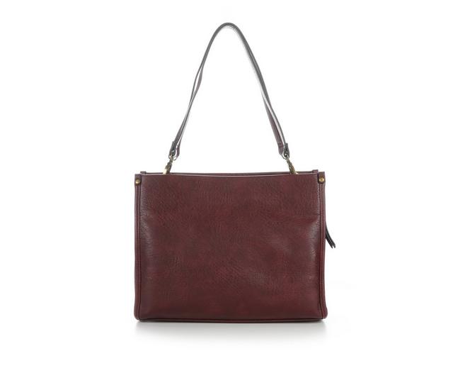 Bueno Of California Mira Tote Handbag in Wine color