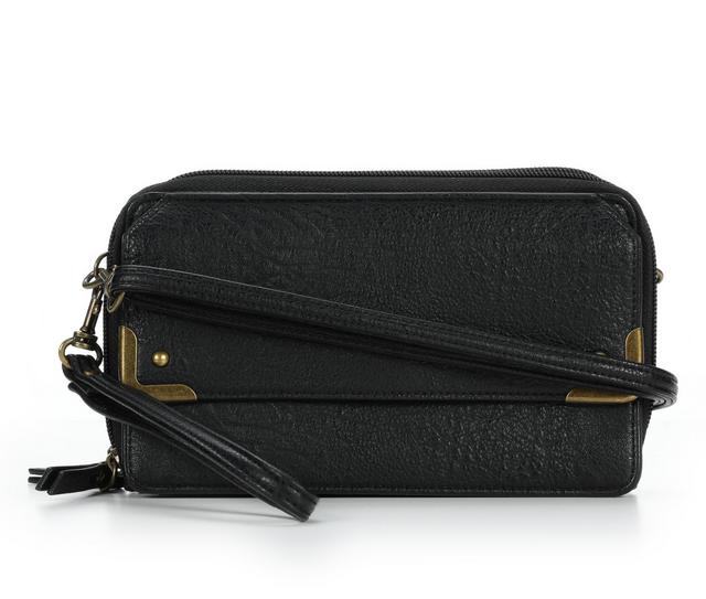 Bueno Of California Mira Wallet On A String Handbag in Black color