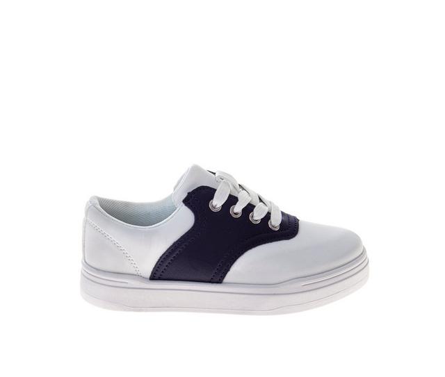 French Toast Saddle 11-4 in White/Navy color