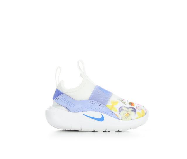 Kids' Nike Infant & Toddler Flex Runner Print 4 Running Shoes in Thstl/Saphr/Wht color