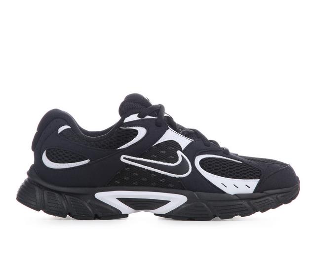 Kids' Nike Big Kid V5 Runner Suede Running Shoes in Black/Black/Wht color