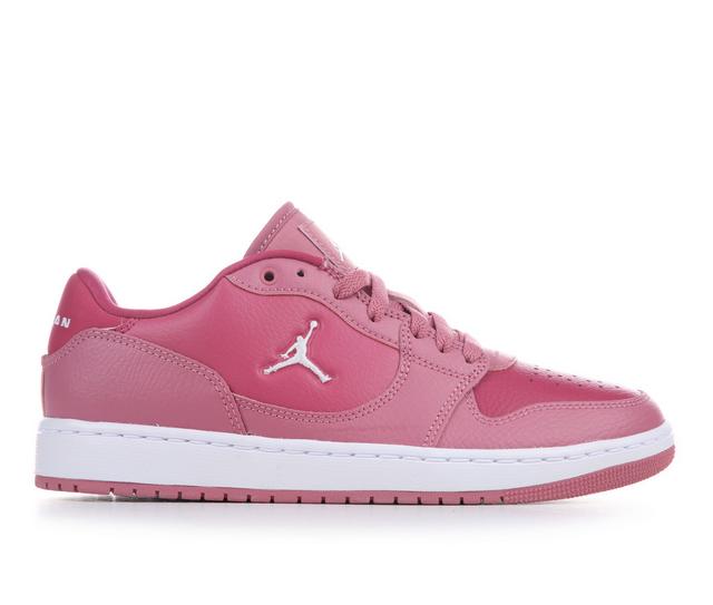 Women's Jordan Court Connect Low Sneakers in Berry/Beat 600 color