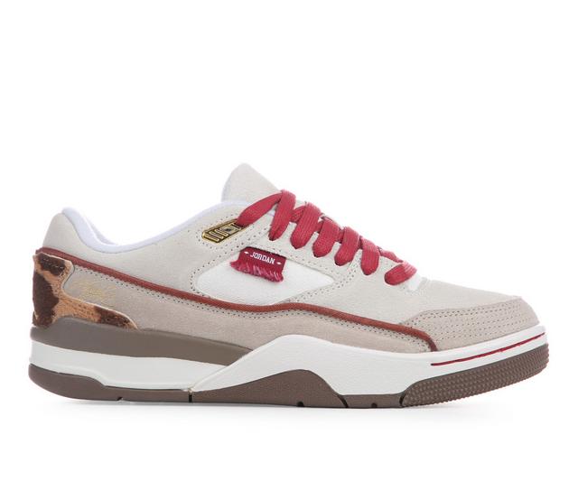 Women's Jordan Flight Court SE Sneakers in Sail/Brown/Gold color