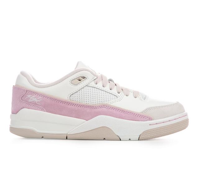 Women's Jordan Flight Court Sneakers in Sail/Pl/Brn color
