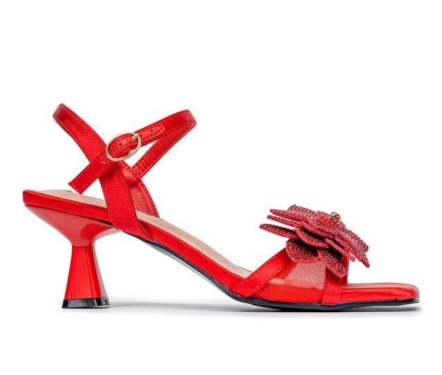 Women's Lady Couture Lori Dress Sandals in Red color