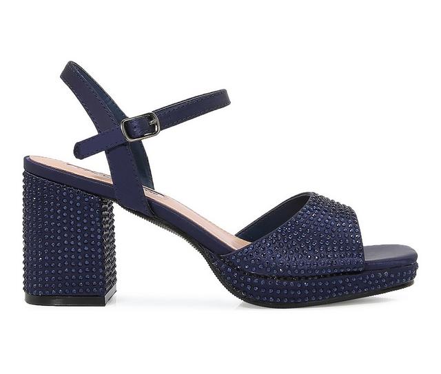 Women's Lady Couture Judy Platform Sandals in Navy color