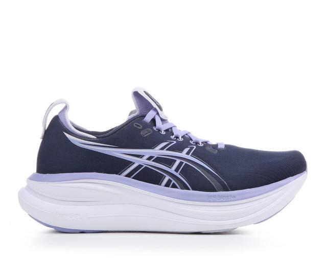 Women's ASICS Gel Nimbus 28 Running Shoes in Navy color
