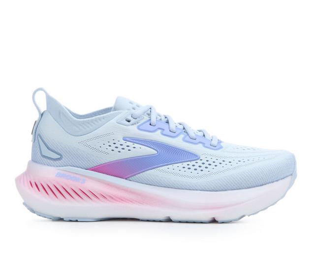 Women's Brooks Glycerin 23 Running Shoes in Sky/Purp/Pink color