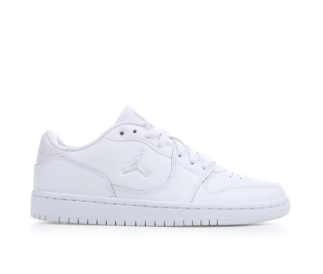 Kids' Jordan Big Kid Court Connect Low Sneakers in White/White color
