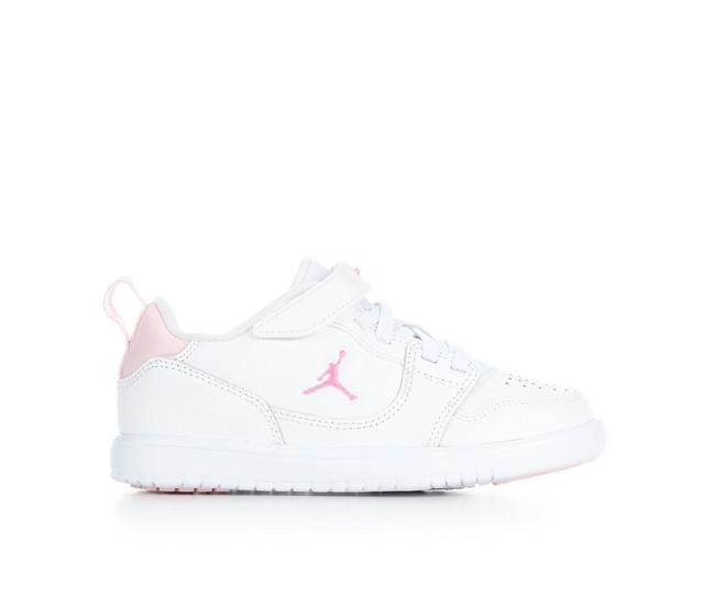 Kids' Jordan Little Kid Court Connect Low Sneakers in Wht/Rose/Pnk/Fm color