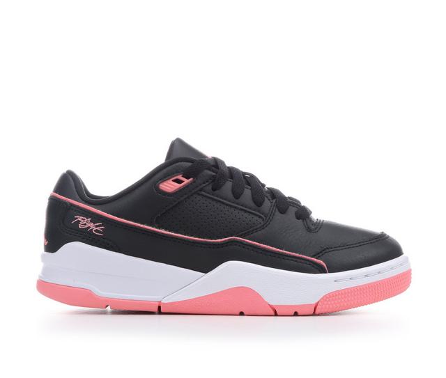 Kids' Jordan Big Kid Flight Court Sneakers in Black/Pink/Wht color
