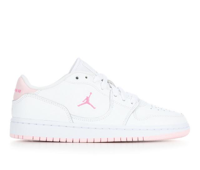 Girls' Jordan Big Kid Court Connect Low Sneakers in Wht/Rose/PinkFm color