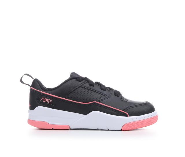 Kids' Jordan Little Kid Flight Court Sneakers in Black/Pink/Wht color