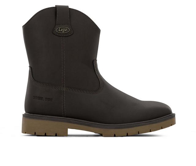 Women's Lugz Duster Steel Toe in Choc/Gum color