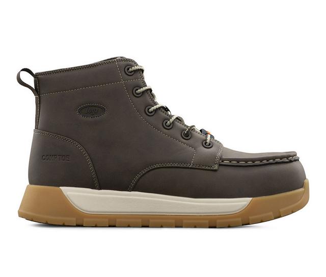 Men's Lugz Yard LX Composite Toe Boots in Waln/Gu/Cr color
