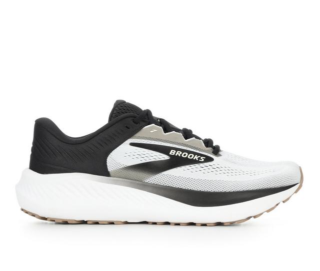 Men's Brooks Anthem 8 Running Shoes in White/Black/Tan color