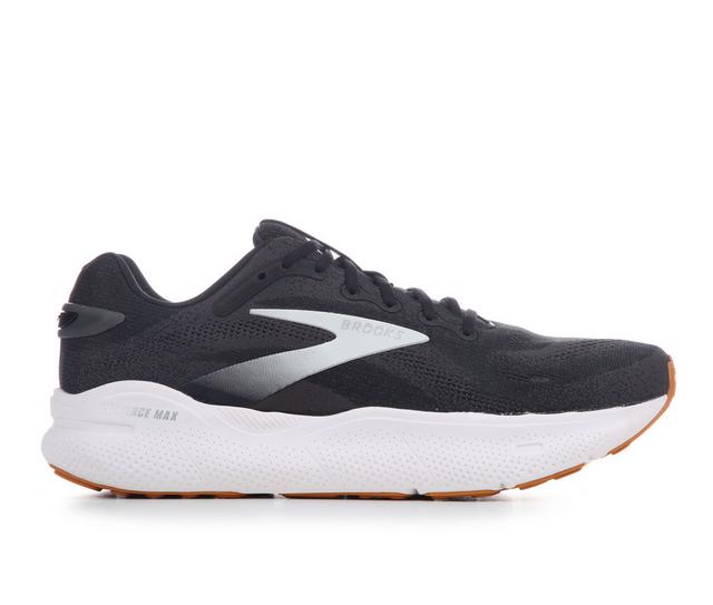 Men's Brooks Defyance Max Running Shoes in Black/Grey/Silv color