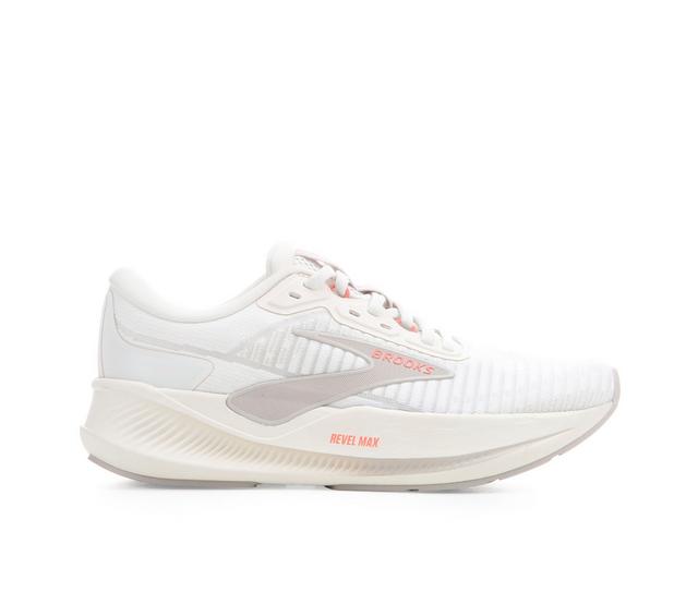 Women's Brooks Revel Max Running Shoes in Coco/Grey/Peach color
