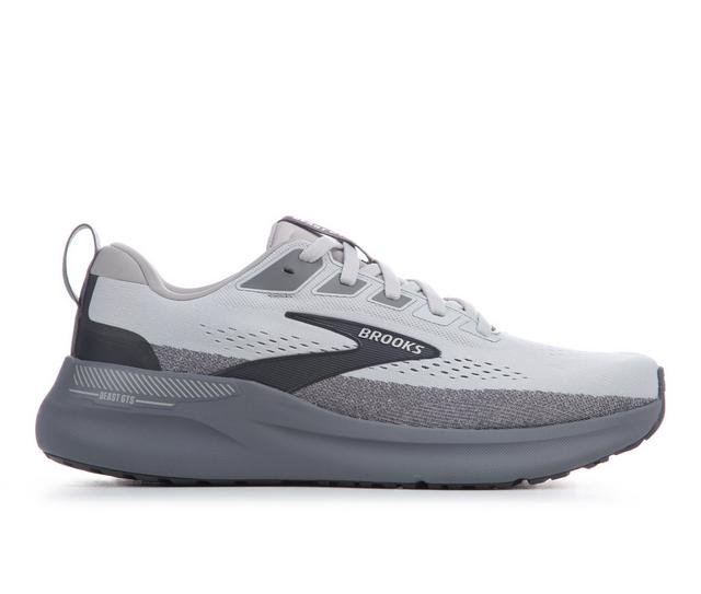 Men's Brooks Beast GTS 26 Running Shoes in Grey/Grey color