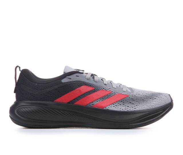 Men's Adidas Response Pace Running Shoes in Grey/Black/Red color